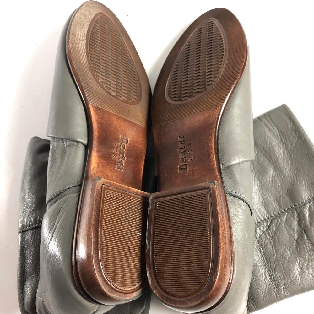 DEXTER USA Gray Genuine Leather Boots Booties ~ 6 - Picture 8 of 8